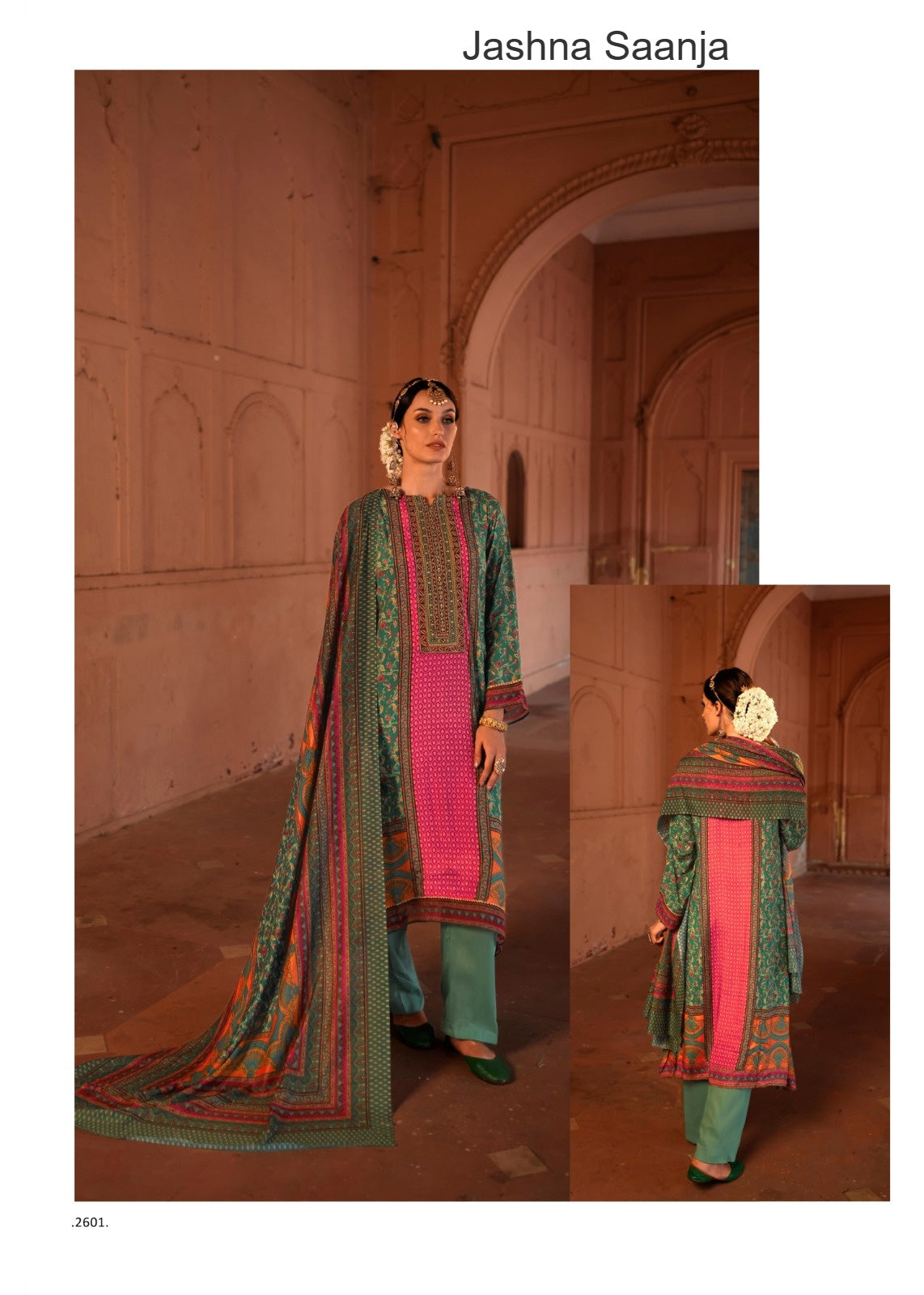 Jashna Saanja Viscose Muslin Pant Style Suits Exporter Ahmedabad