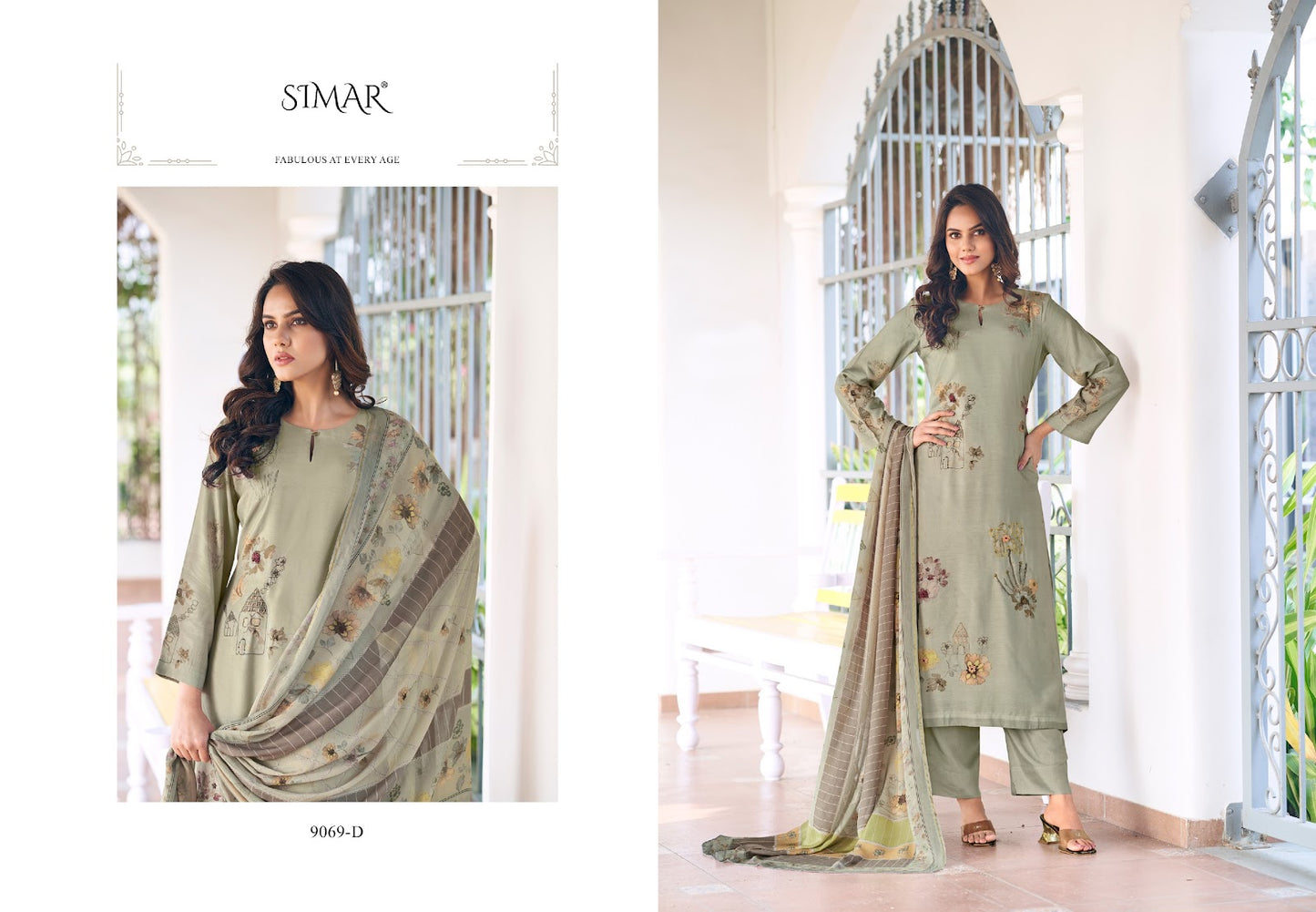 Jasmin Simar Viscose Muslin Pant Style Suits Manufacturer India