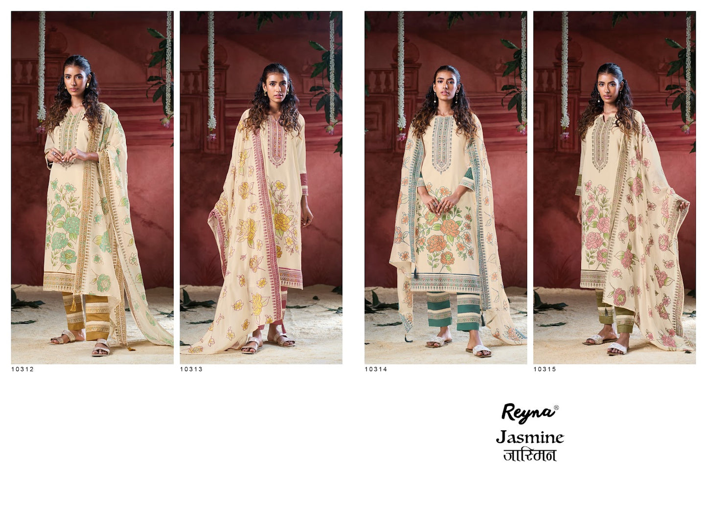 Jasmine Reyna Cotton Pant Style Suits Exporter Gujarat
