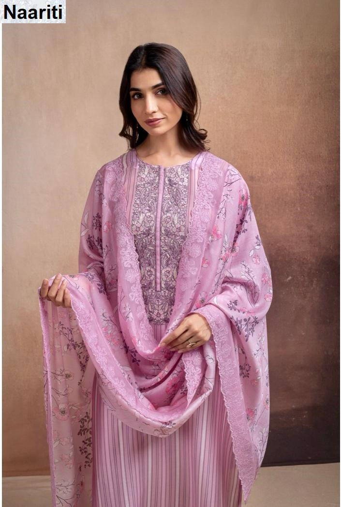 Jeezim 2749 Naariti Muslin Pant Style Suits Exporter Ahmedabad