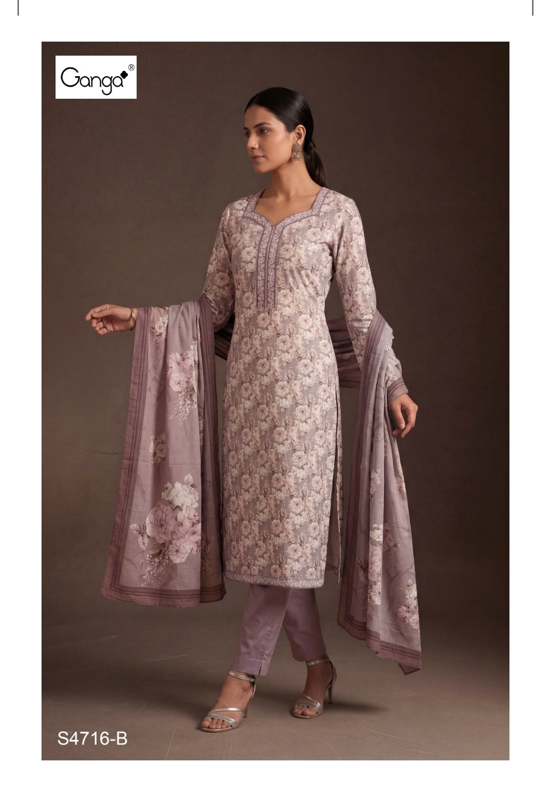 Jemma 4716 Ganga Cotton Pant Style Suits Manufacturer Ahmedabad