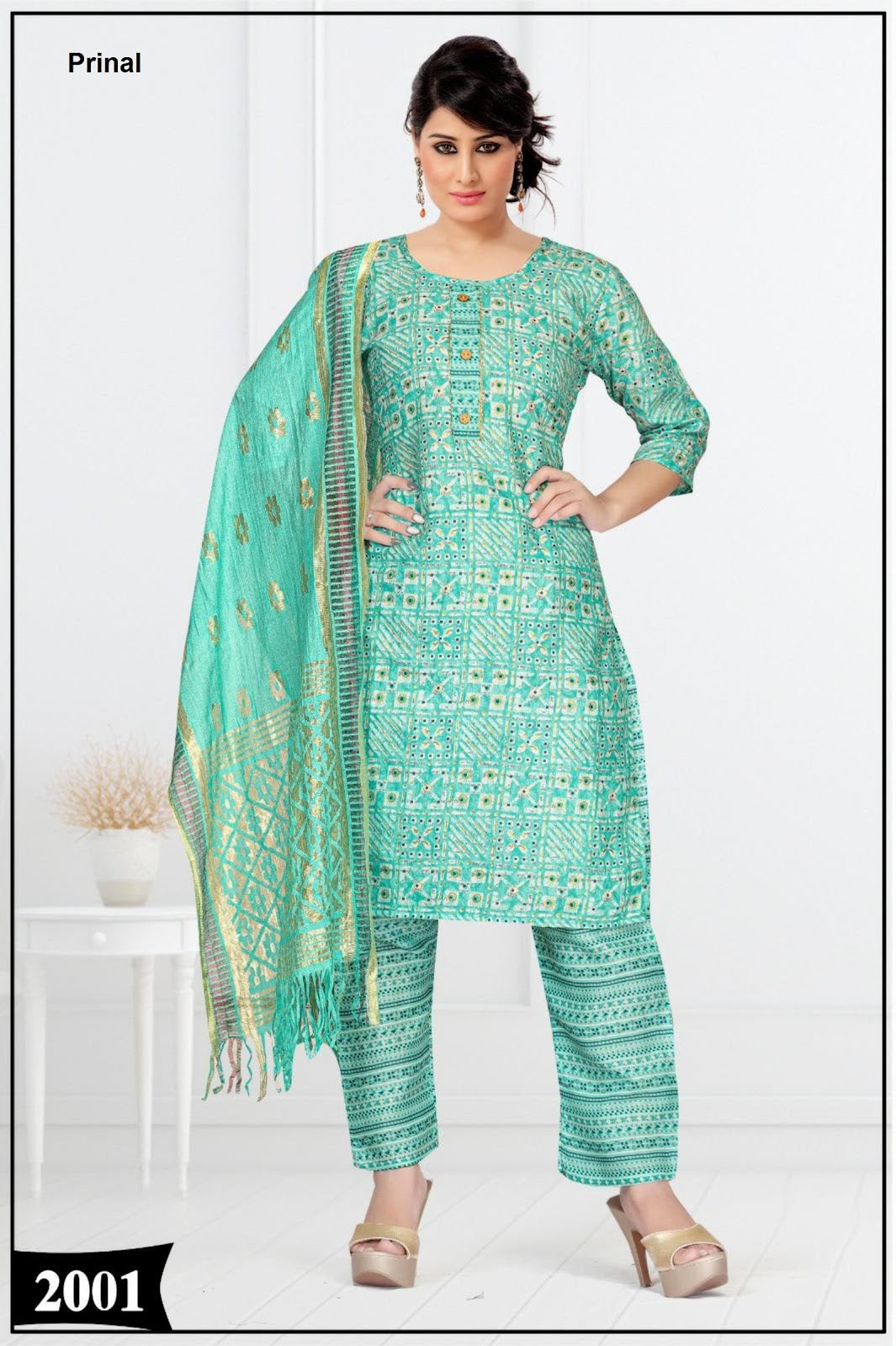 Jenny 2 Prinal Cotton Readymade Pant Style Suits Exporter Gujarat