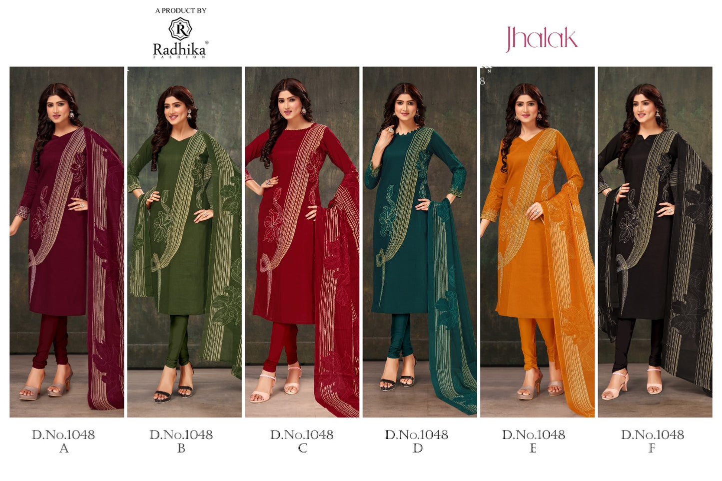 Jhalak Radhika Fashion Jaam Cotton Pant Style Suits Supplier India