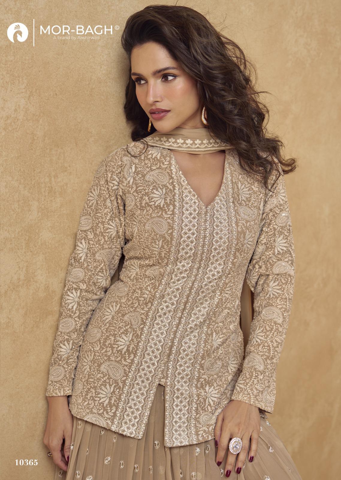 Jhasi Mor Bagh Georgette Indo Western Pair Wholesaler India