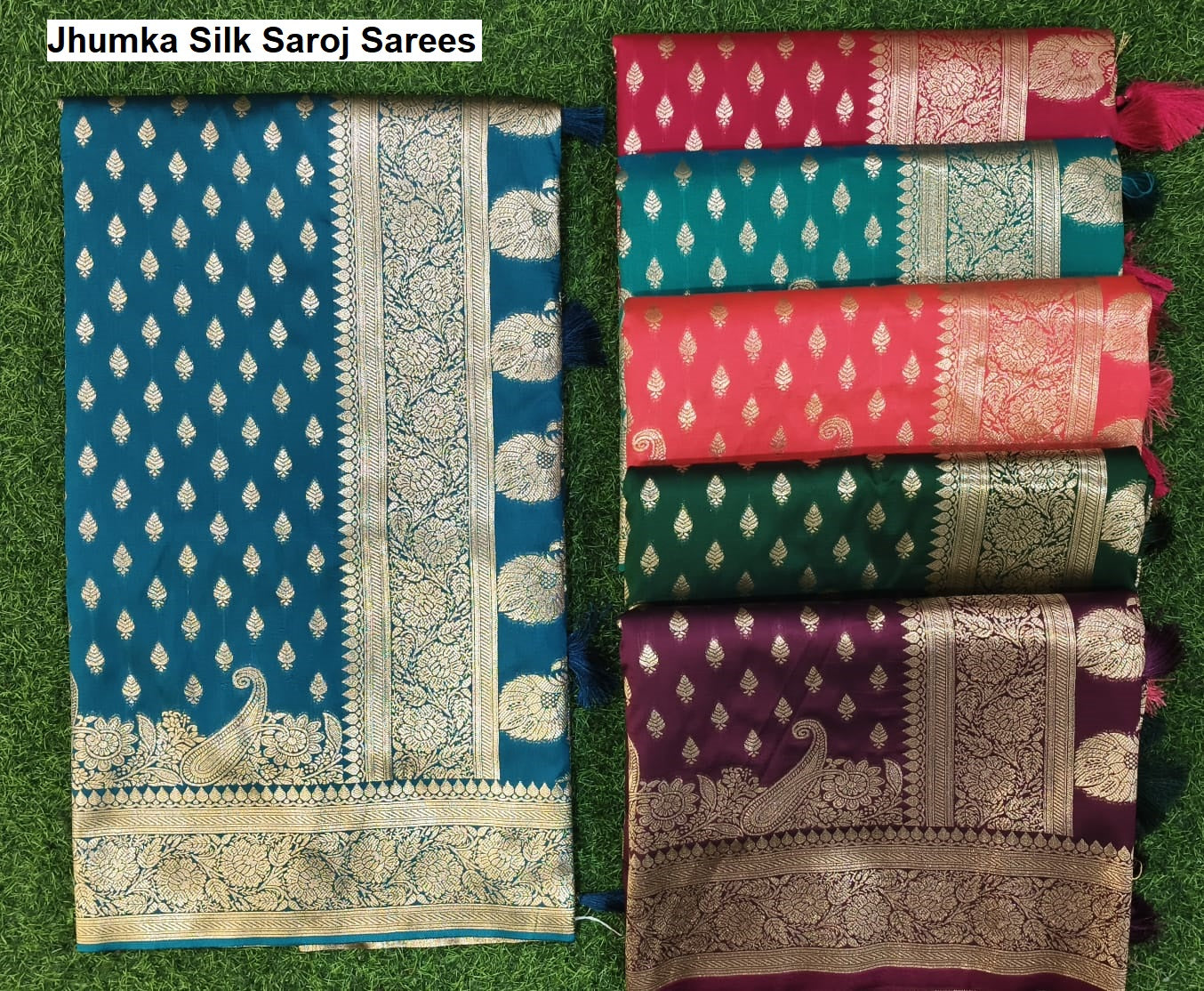 Jhumka Silk Saroj Sarees Wholesale
