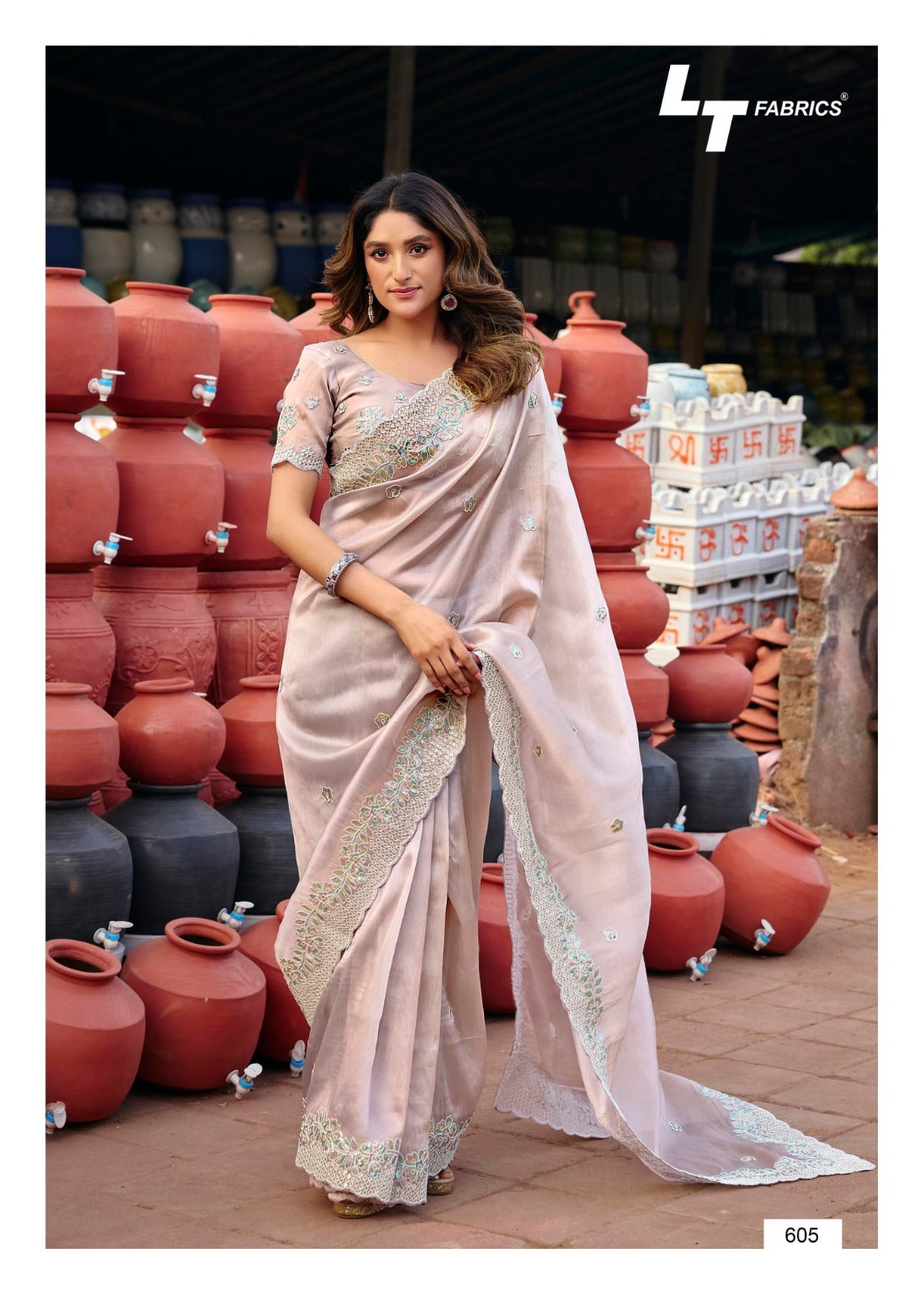 Jimmy Vol 6 Lt Fabrics Sarees Wholesaler Ahmedabad