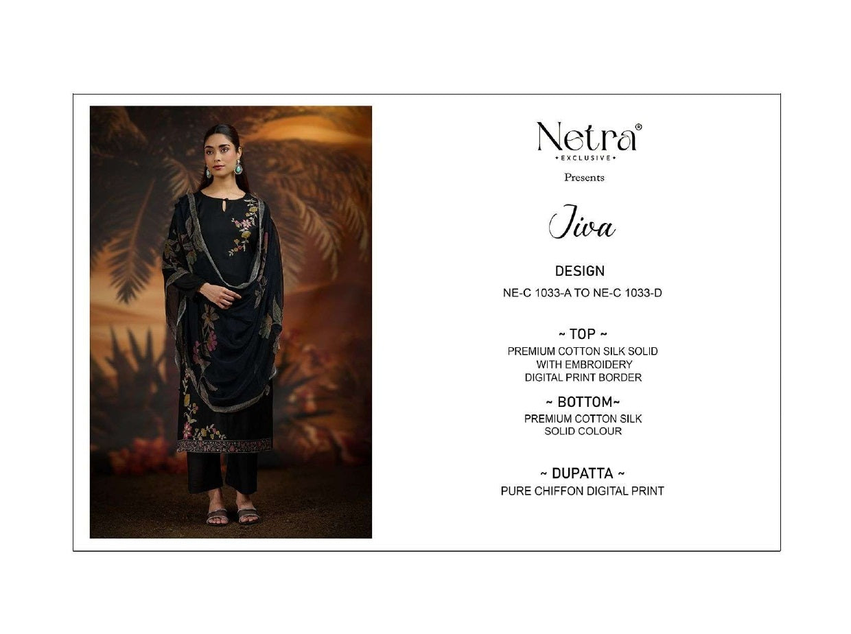 Jiva Netra Premium Cotton Pant Style Suits Wholesale Price