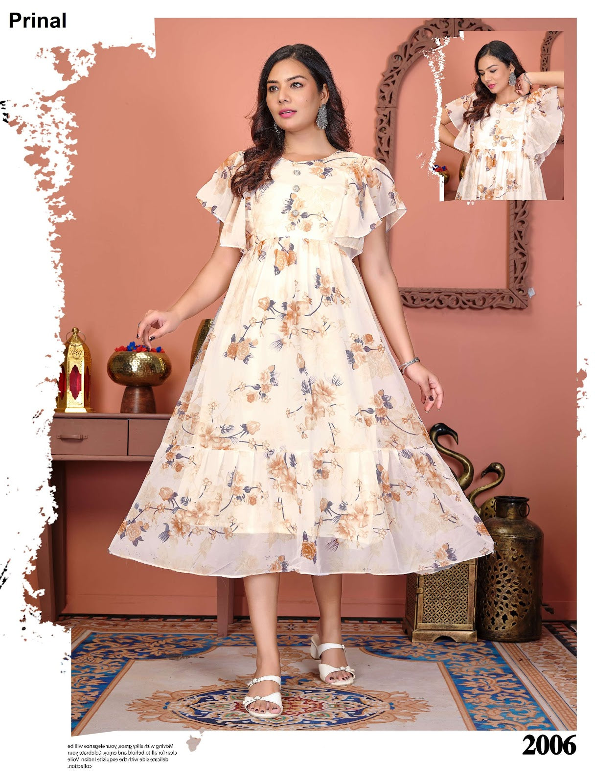 Jiya Prinal Georgette Anarkali Kurtis Wholesaler India