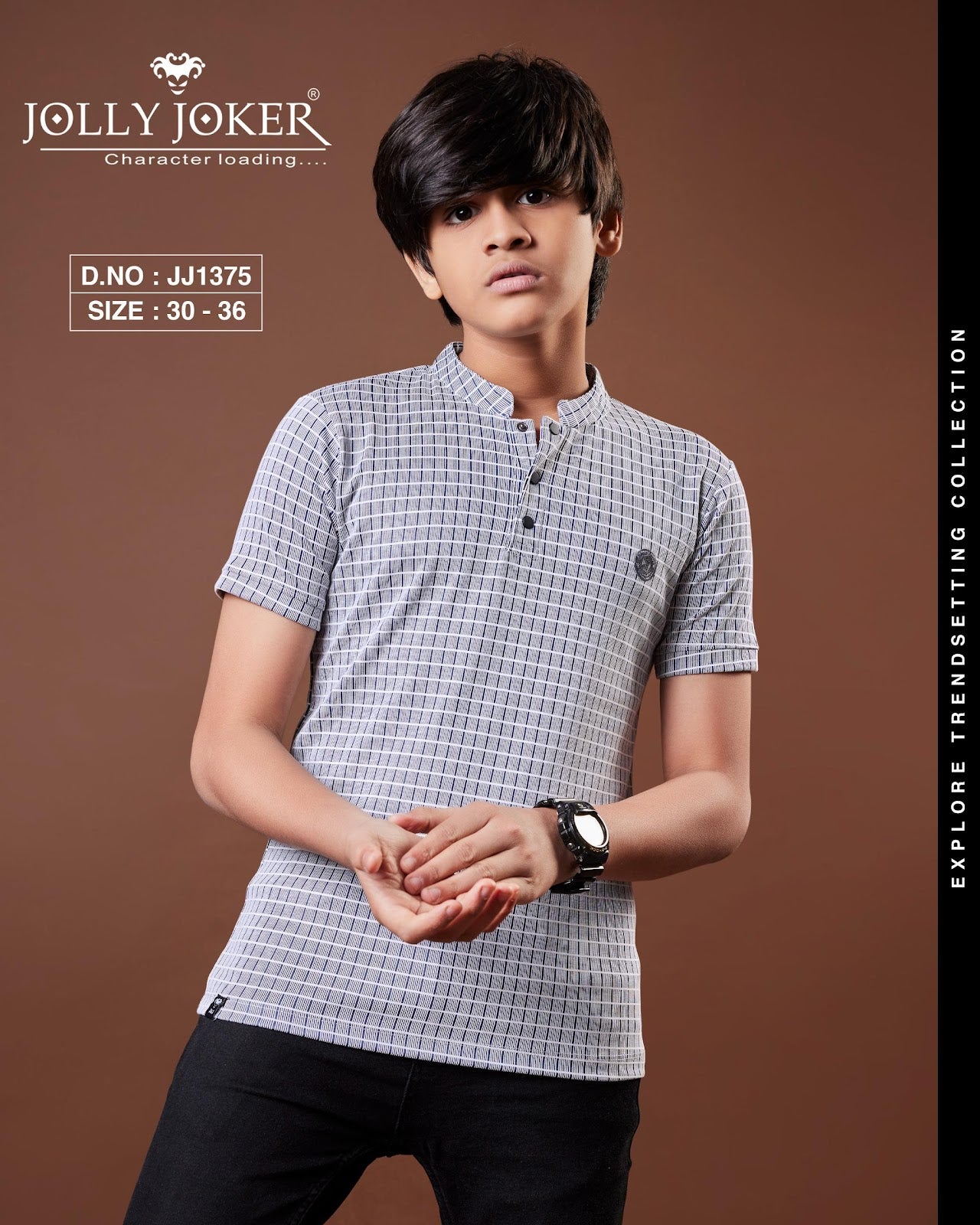 Jj 1375 Jolly Joker Bird Eye Boys Tshirt Manufacturer Gujarat