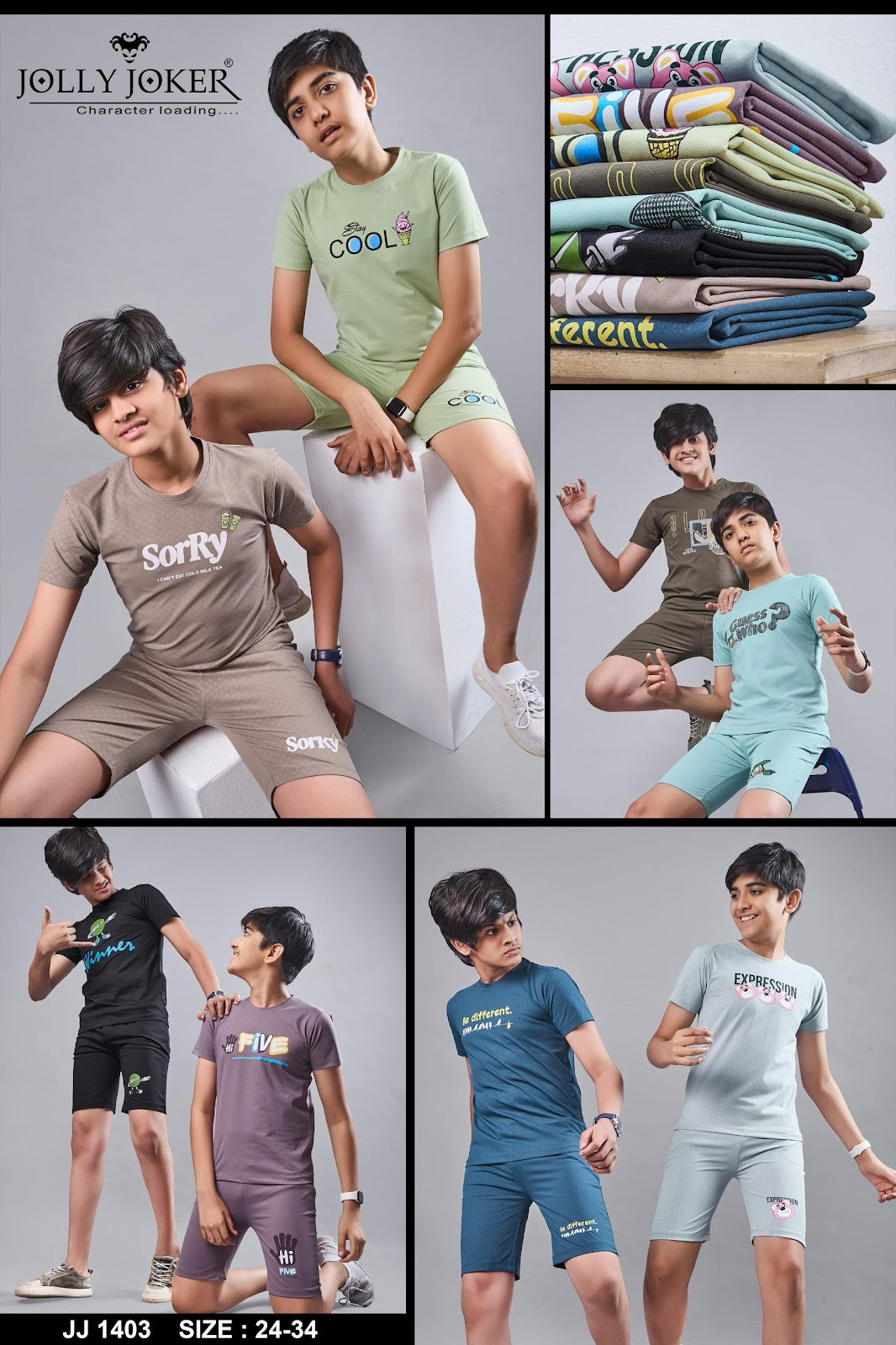 Jj 1403 Jolly Joker Boys Co Ord Set Wholesale
