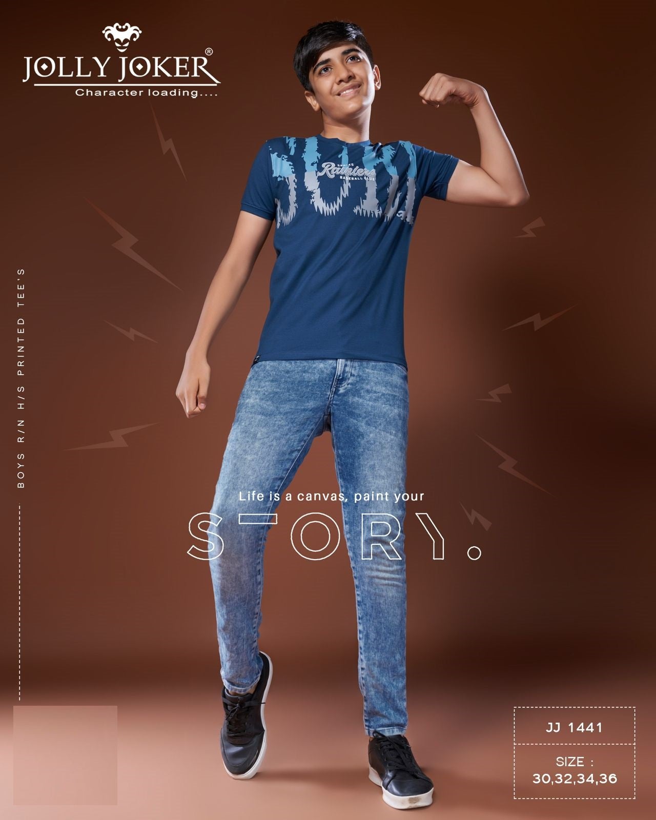 Jj 1441 Jolly Joker Lycra Boys Tshirt Exporter