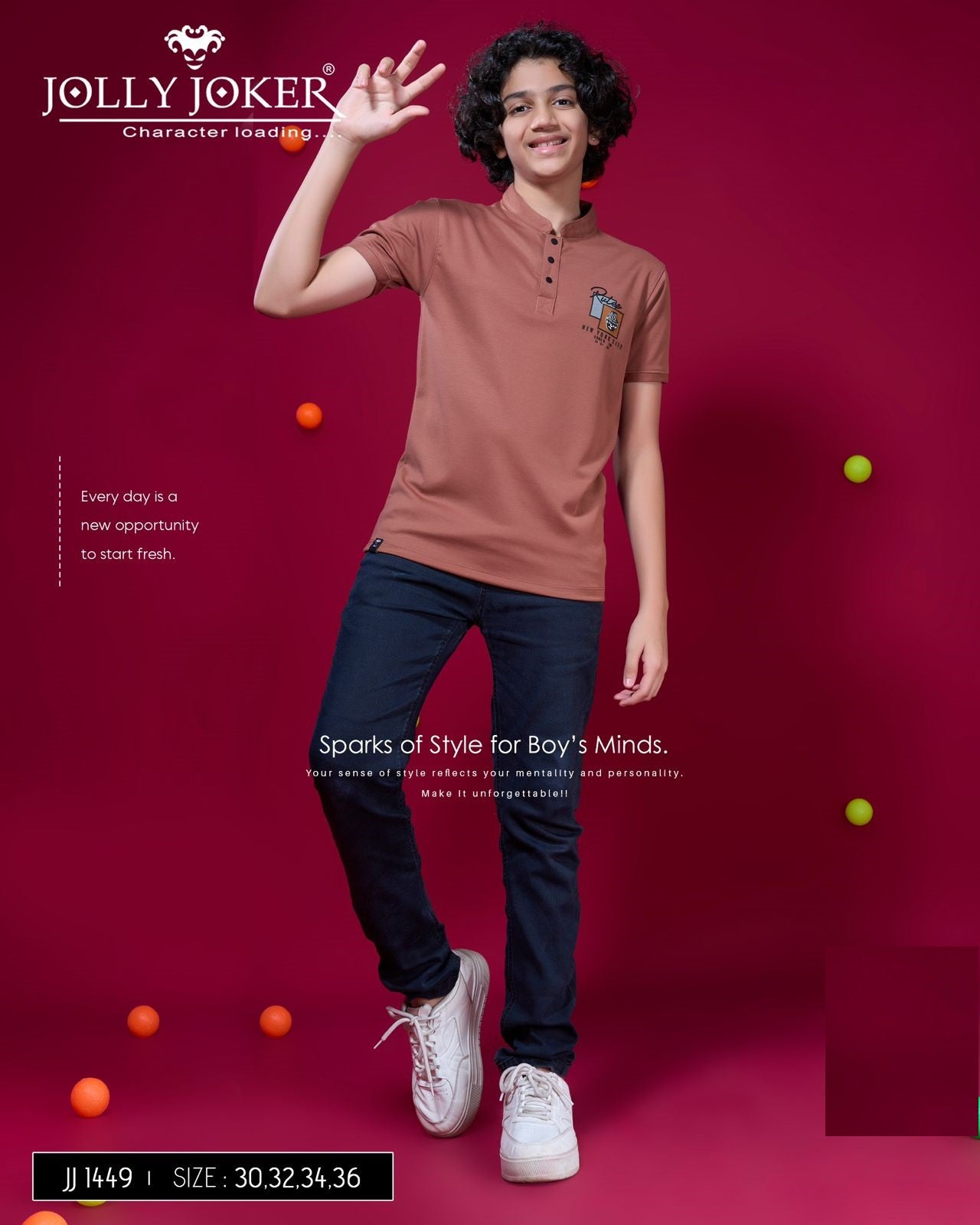 Jj 1449 Jolly Joker Canvas Boys Tshirt Wholesaler Gujarat