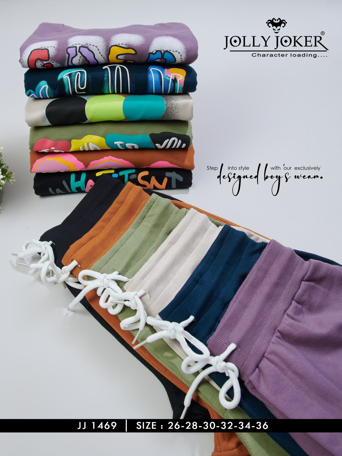 Jj 1469 Jolly Joker Cotton Boys Co Ord Set Supplier India