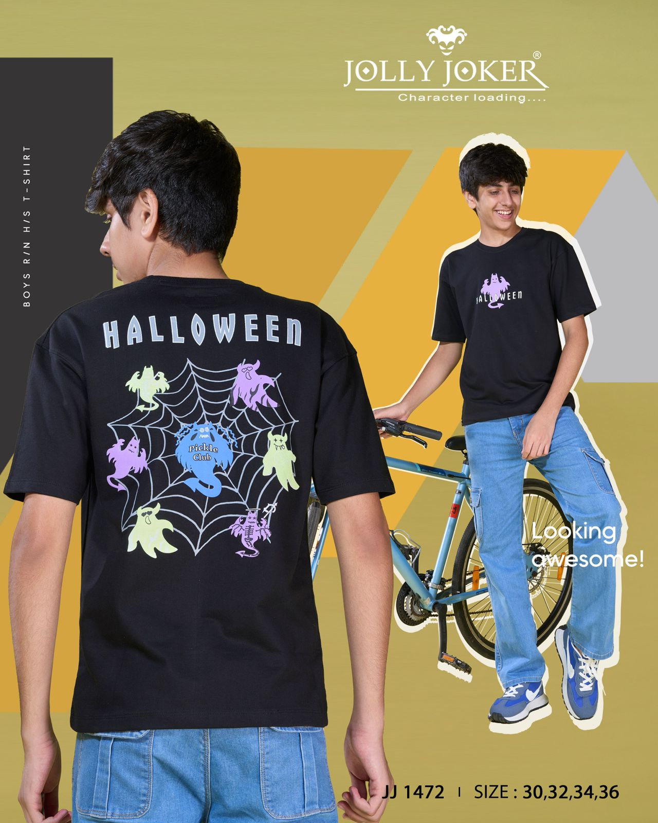 Jj 1472 Jolly Joker Cotton Looper Boys Tshirt Supplier