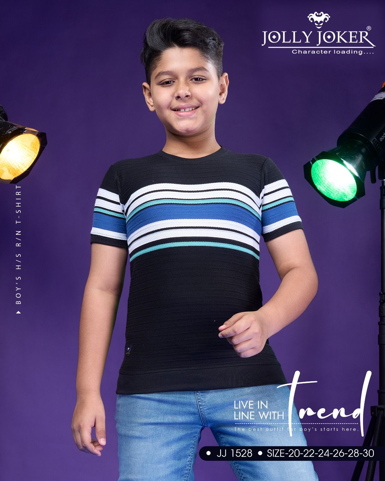 Jj 1528 Jolly Joker Knit Boys Tshirt Supplier India