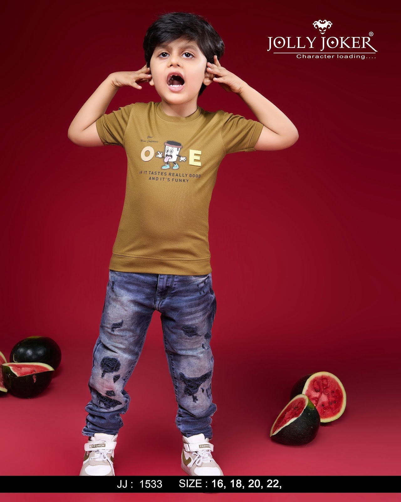 Jj 1533 Jolly Joker Tencil Boys Tshirt Wholesaler