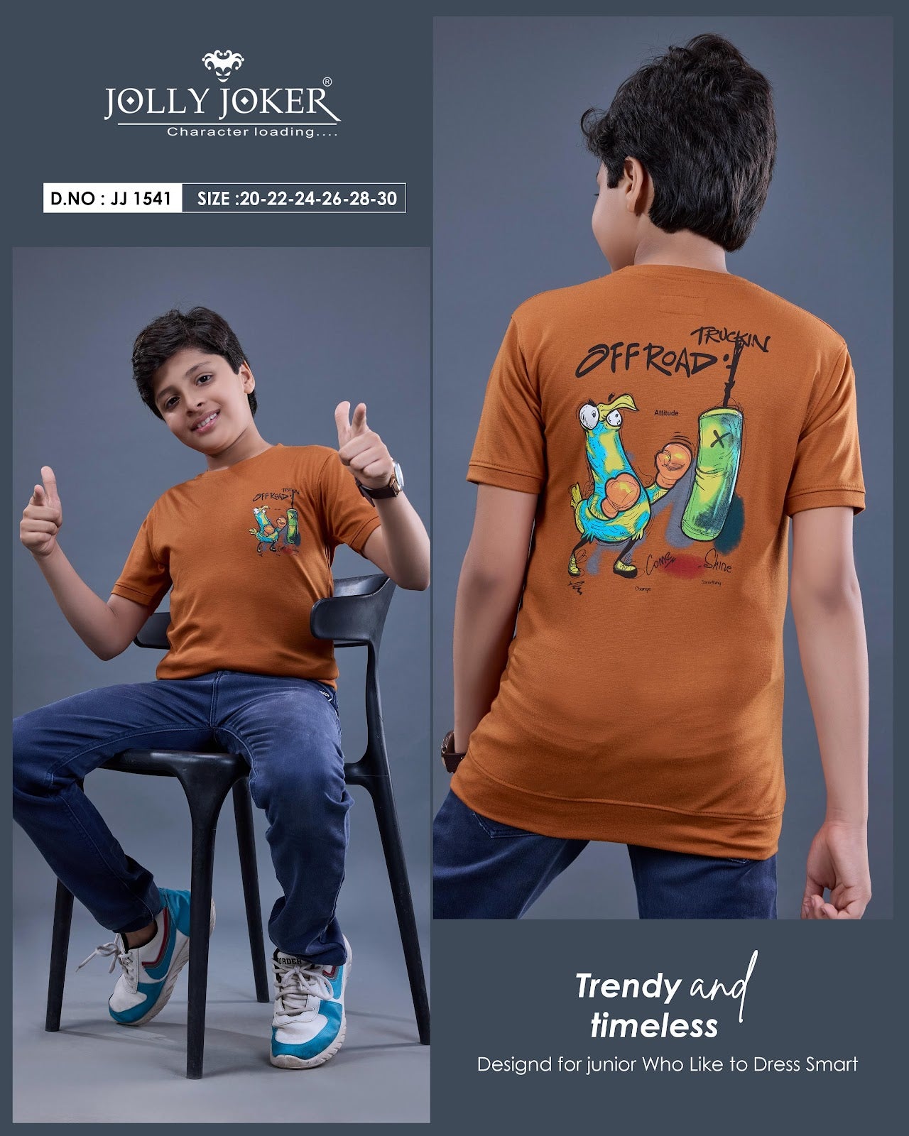 Jj 1541 Jolly Joker Tencil Boys Tshirt Manufacturer