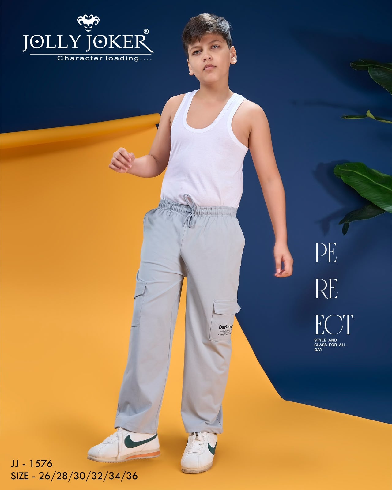 Jj 1576 Jolly Joker Imported Boys Track Pant Exporter Ahmedabad