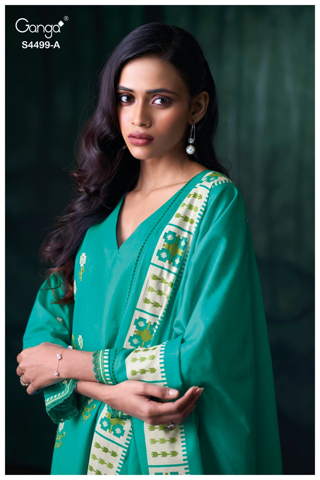 Jolene 4499 Ganga Pure Cotton Plazzo Style Suits Manufacturer India