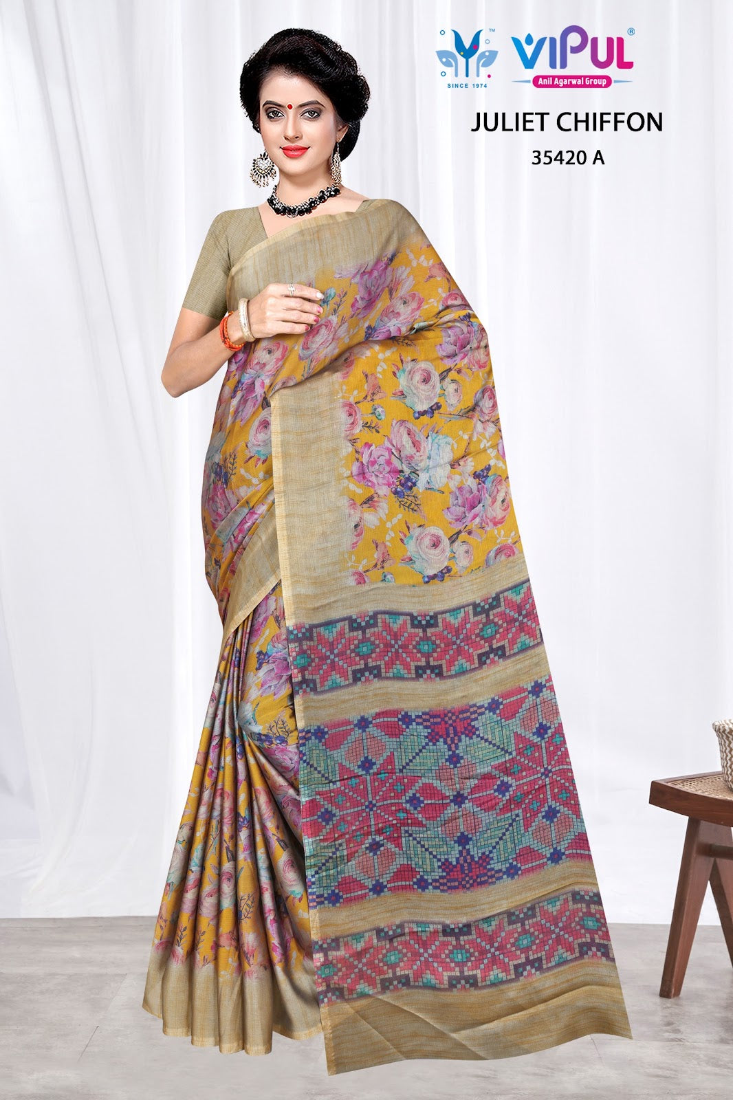 Juliet Chiffon 35420 Vipul Sarees Manufacturer