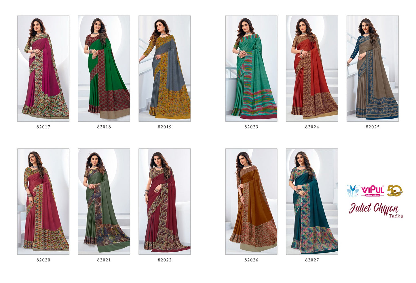 Juliet Chiffon Tadka Vipul Sarees