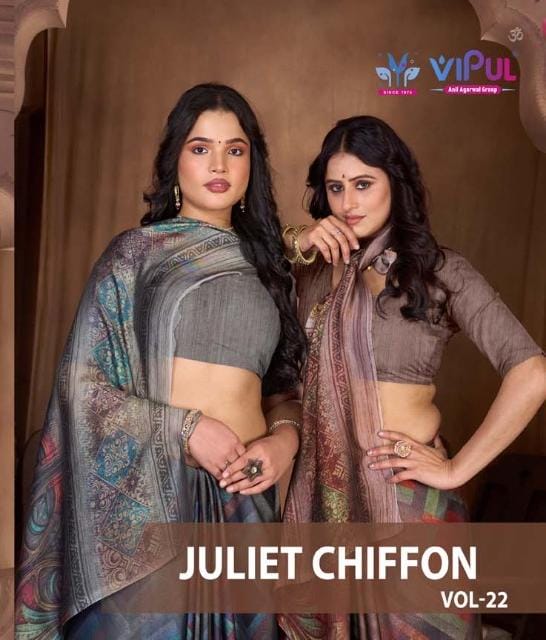 Juliet Chiffon Vol 22 Vipul Sarees Manufacturer Gujarat