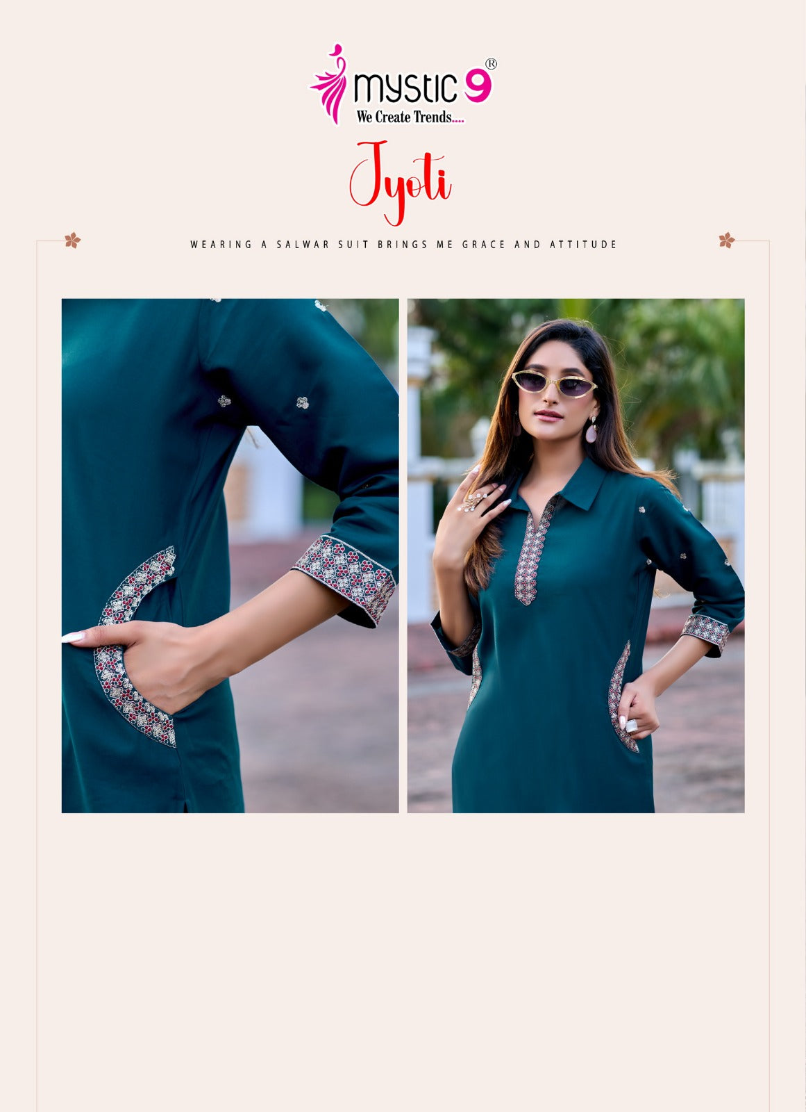 Jyoti Vol 1 Mystic 9 Roman Silk Co Ord Set Wholesaler India