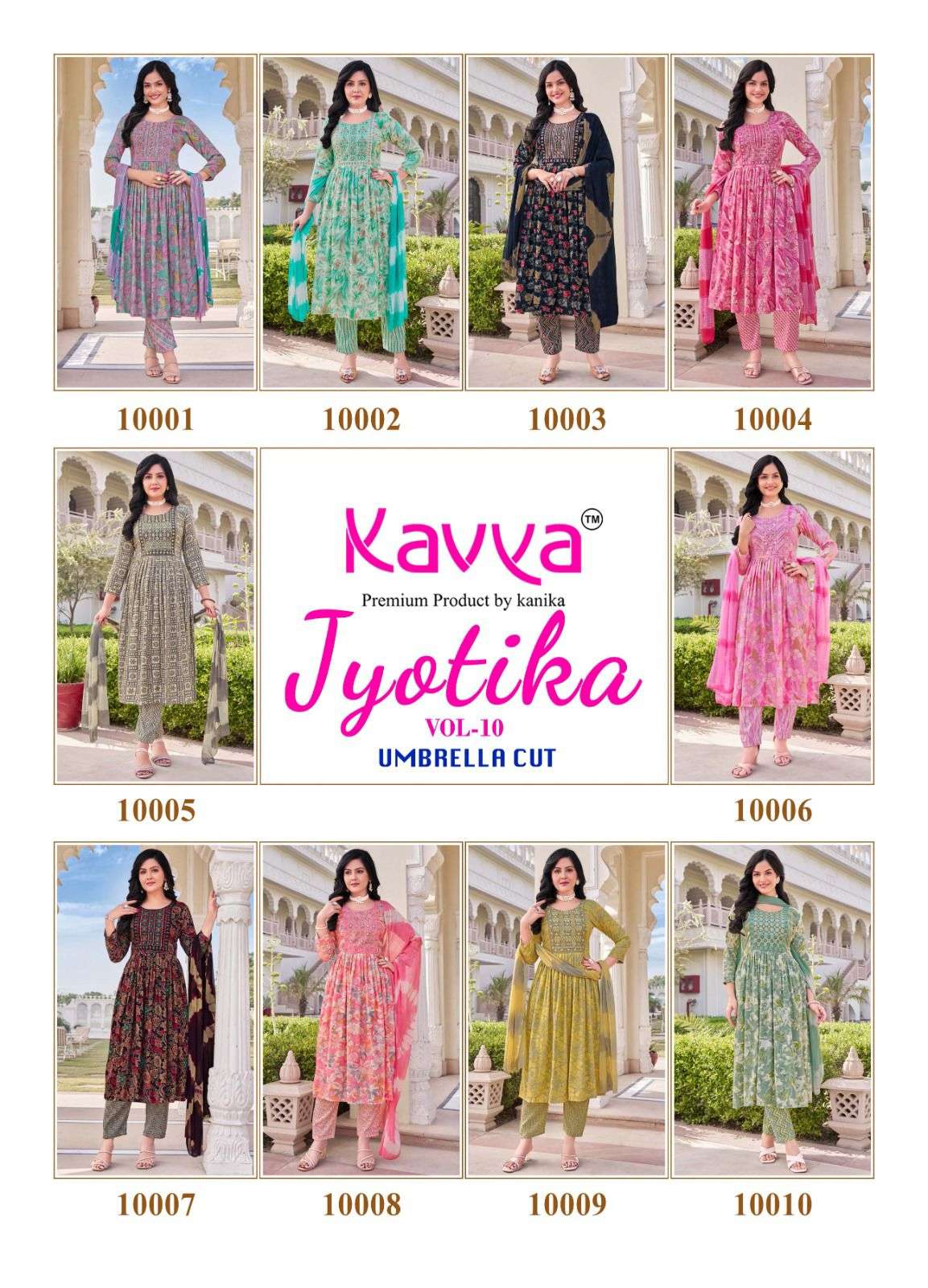 Jyotika Vol 10 Kavya Capsule Readymade Pant Style Suits Supplier India