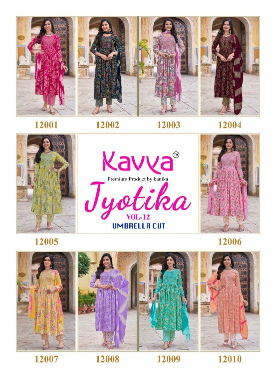 Jyotika Vol 12 Kavya Capsule Readymade Pant Style Suits Supplier India