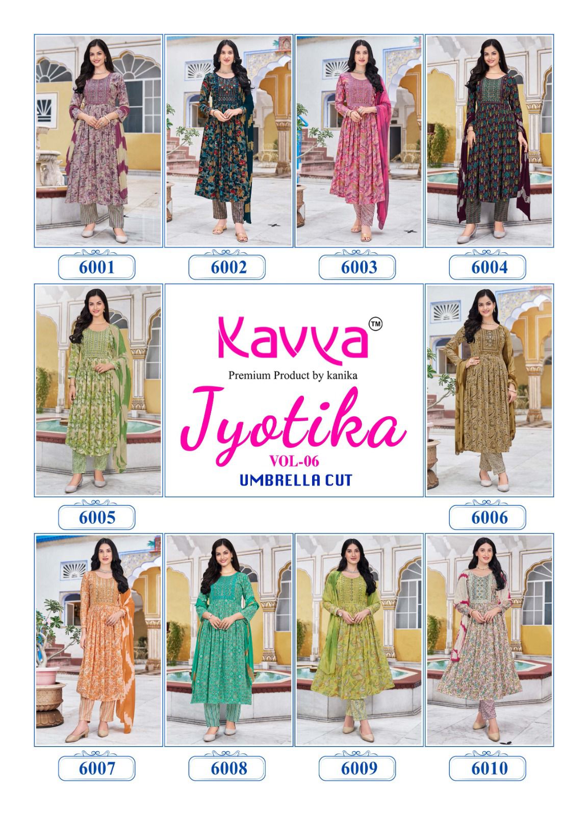 Jyotika Vol 6 Kavya Capsule Readymade Pant Style Suits Wholesaler