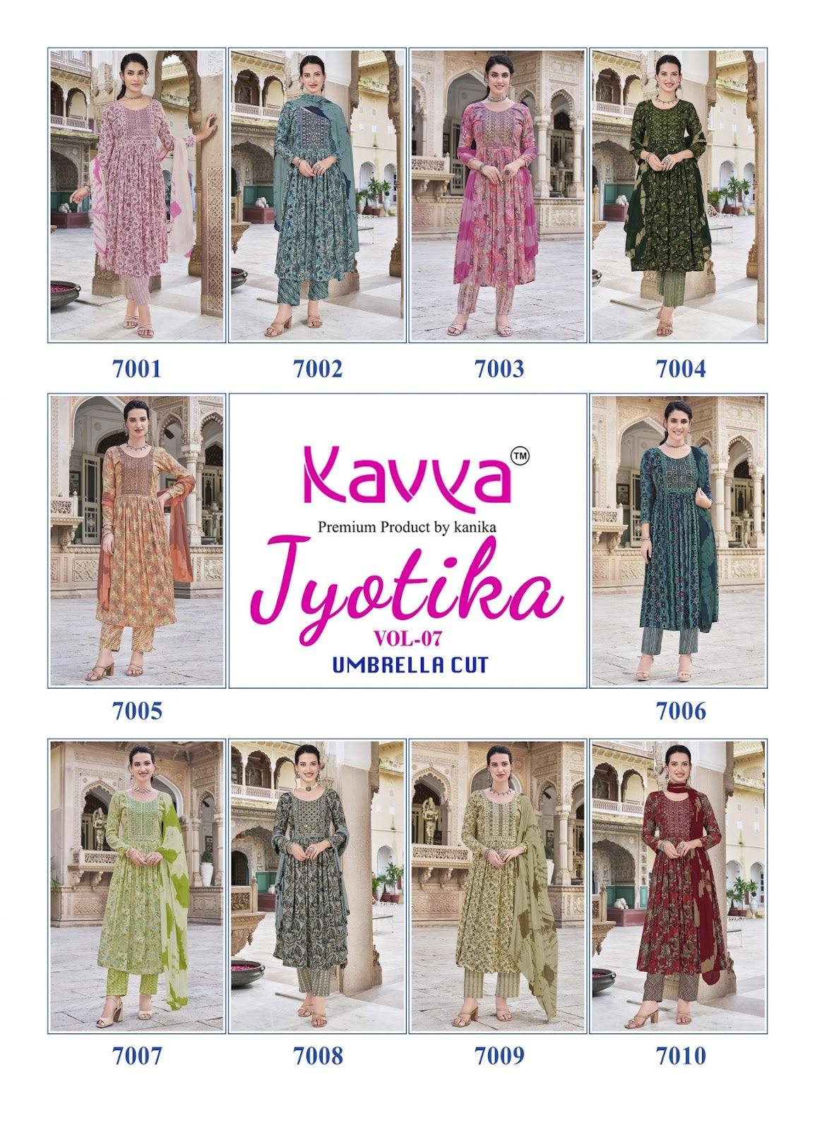 Jyotika Vol 7 Kavya Capsule Readymade Pant Style Suits Wholesale Price