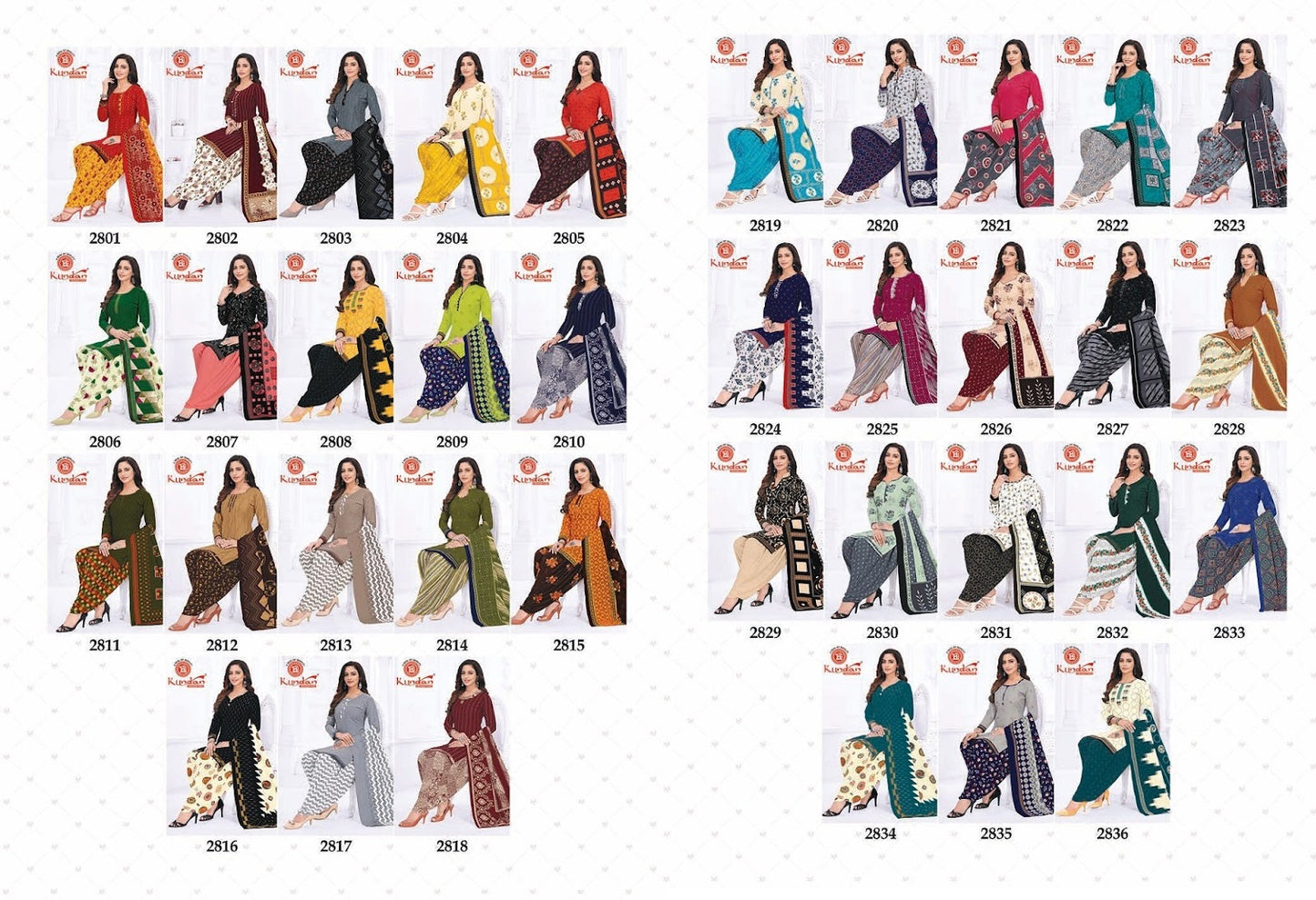 K4U Vol 28 Kundan Readymade Cotton Patiyala Suits Wholesaler Ahmedabad