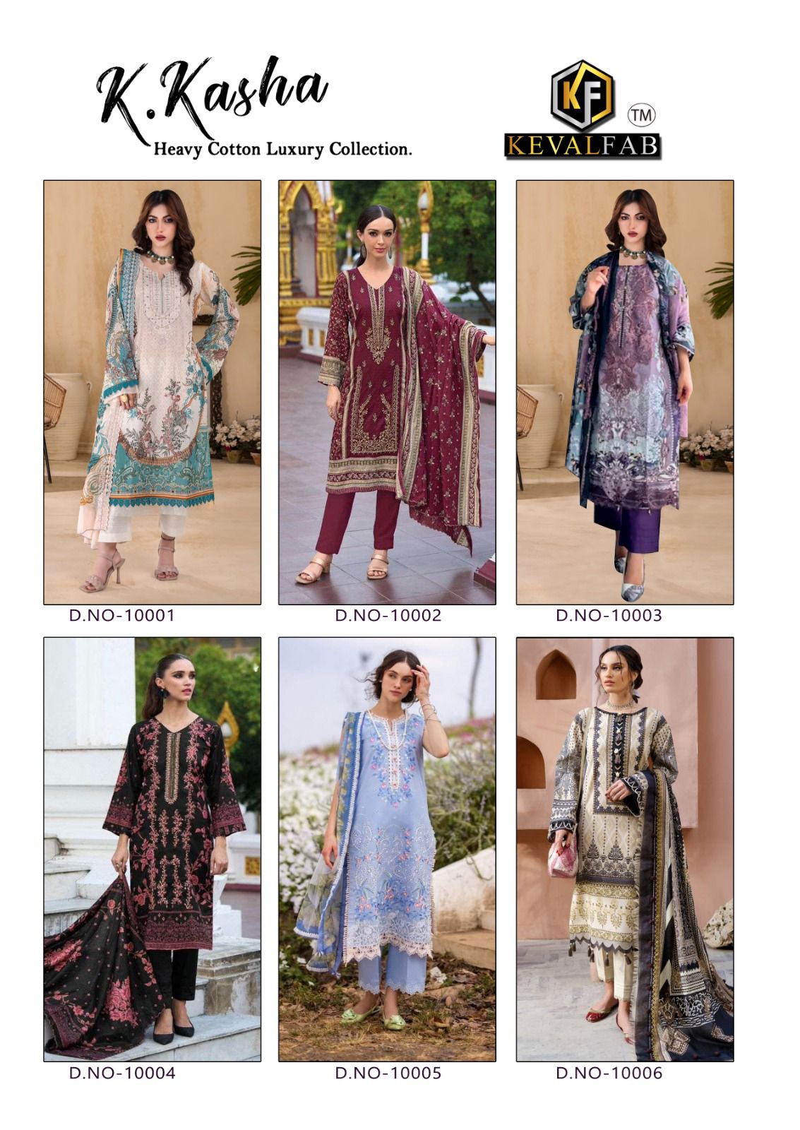 K Kasha Vol 10 Keval Fab Lawn Cotton Karachi Salwar Suits Wholesale Price
