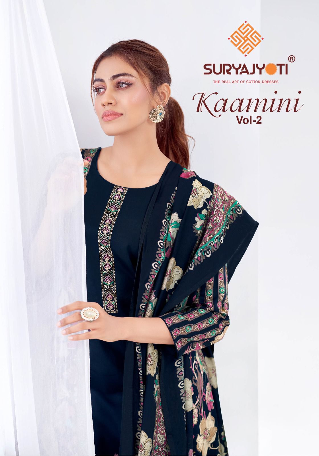 Kaamini Vol 2 Suryajyoti Jaam Satin Pant Style Suits Exporter India