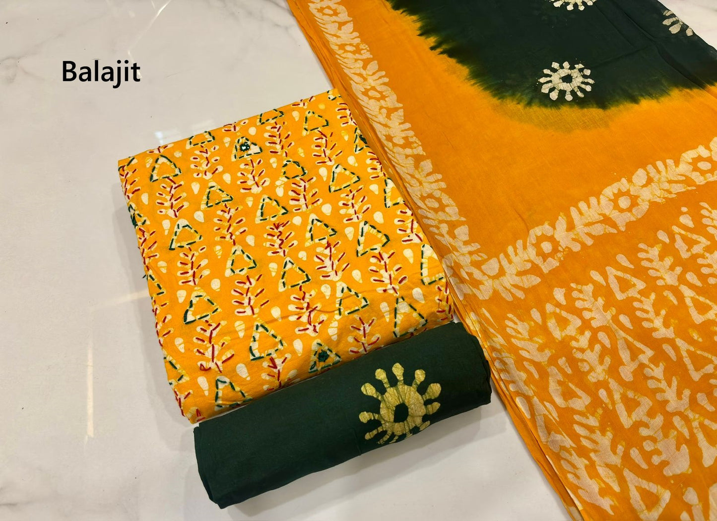 Kaatha Work 0703 Balajit Cotton Dress Material Wholesale Price