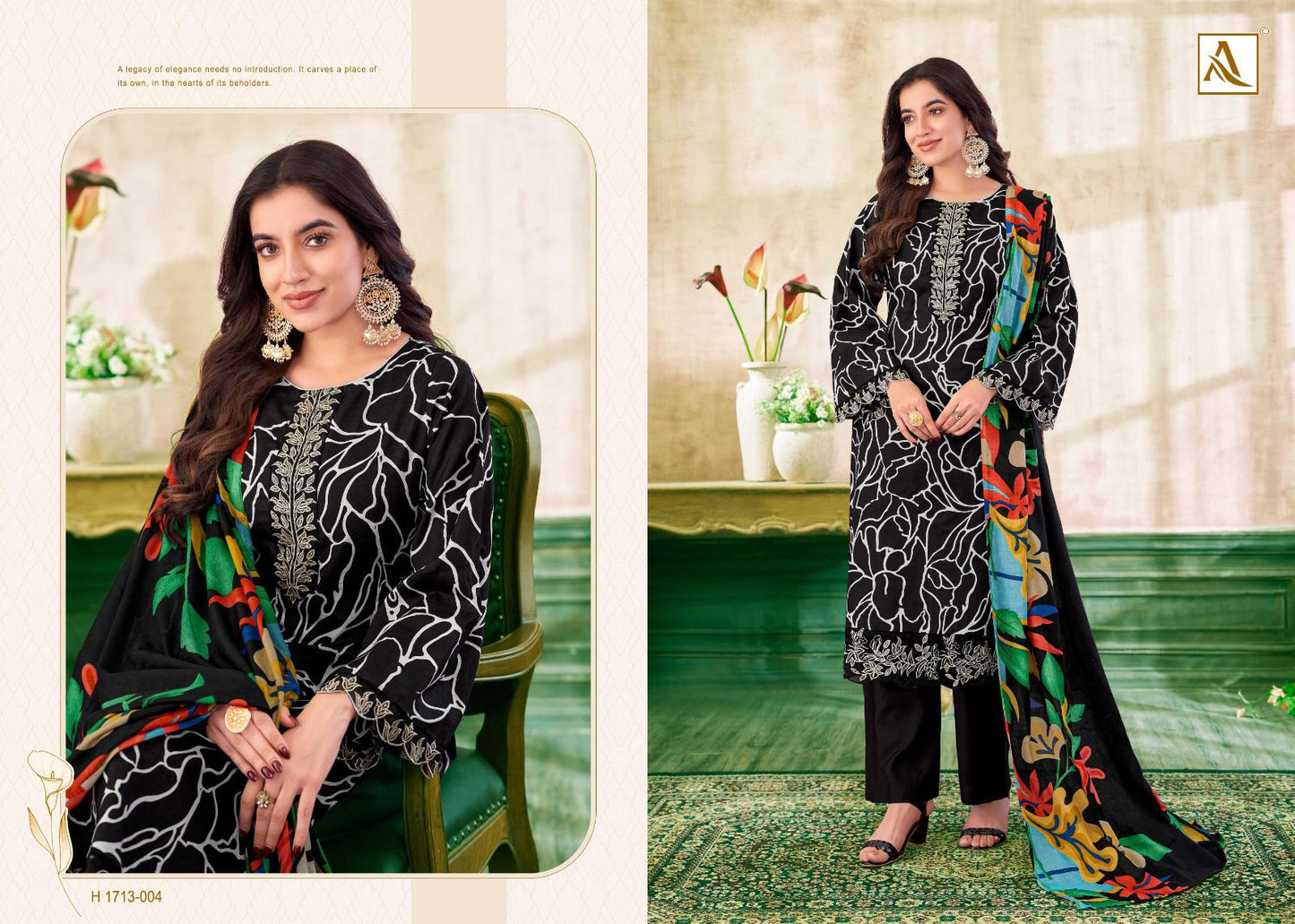 Kaaz Alok Cambric Print Karachi Salwar Suits Wholesale Rate