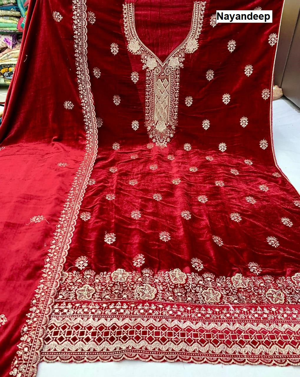 Kabeera Nayandeep Velvet Suits Exporter