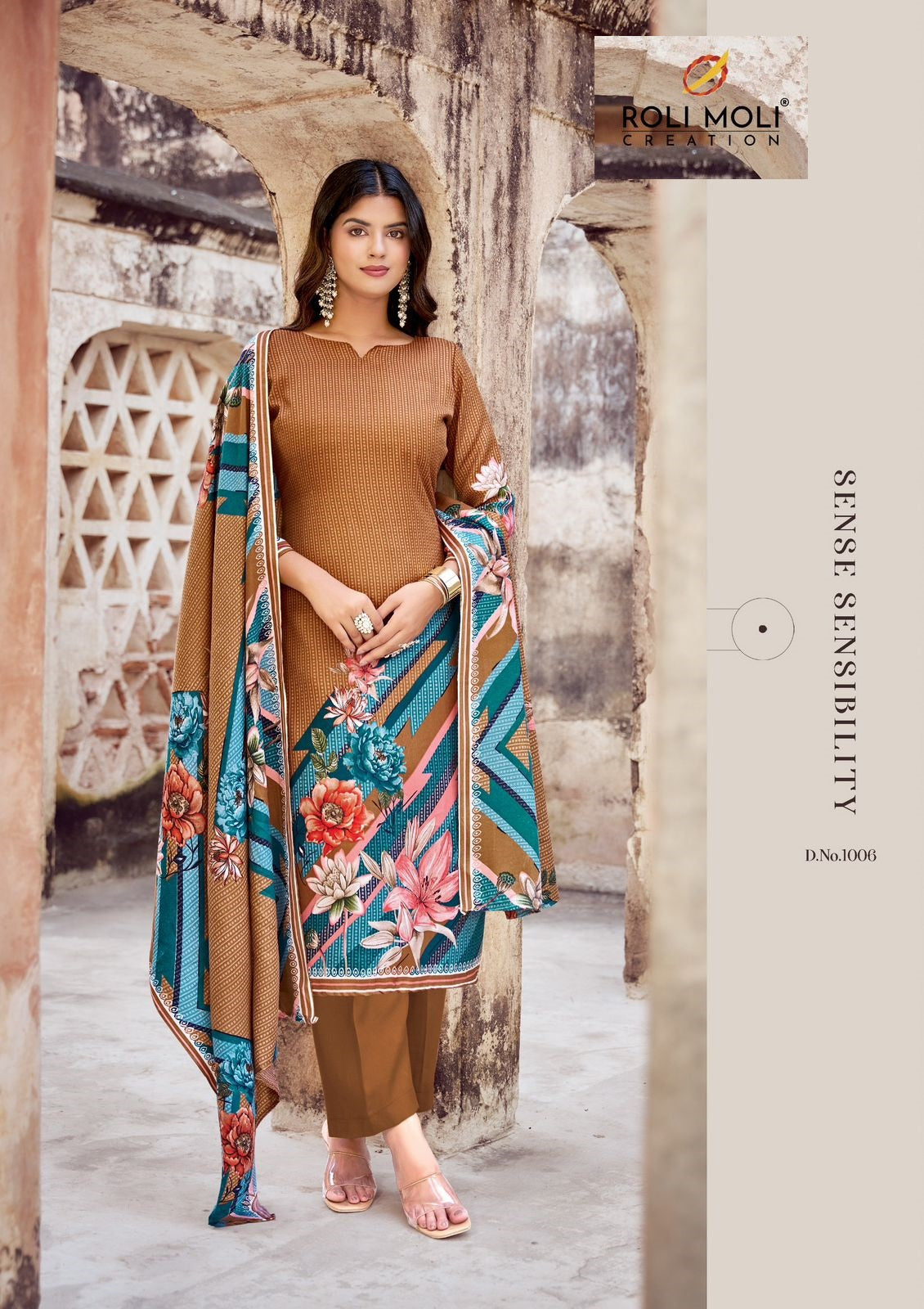 Kabira Roli Moli Karachi Pashmina Salwar Suits Supplier Ahmedabad