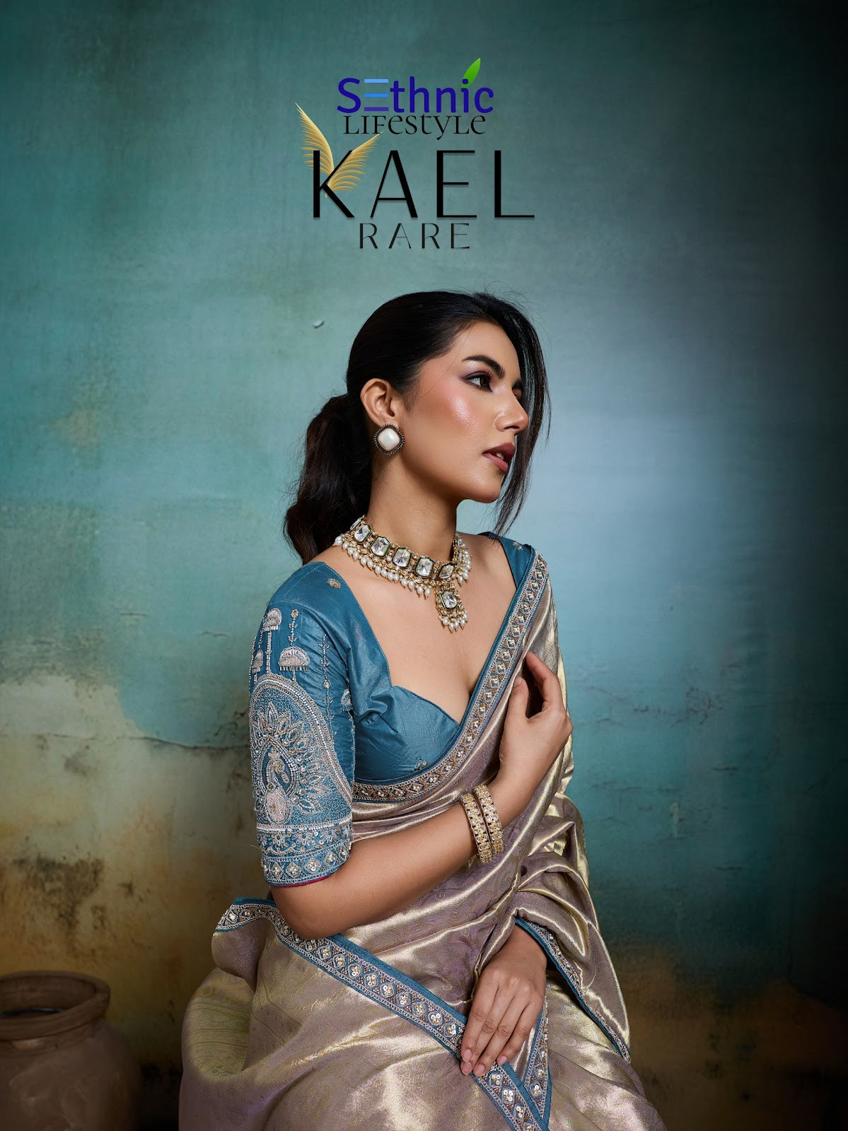 Kael Rare Sethnic Tissue Sarees Wholesaler Gujarat