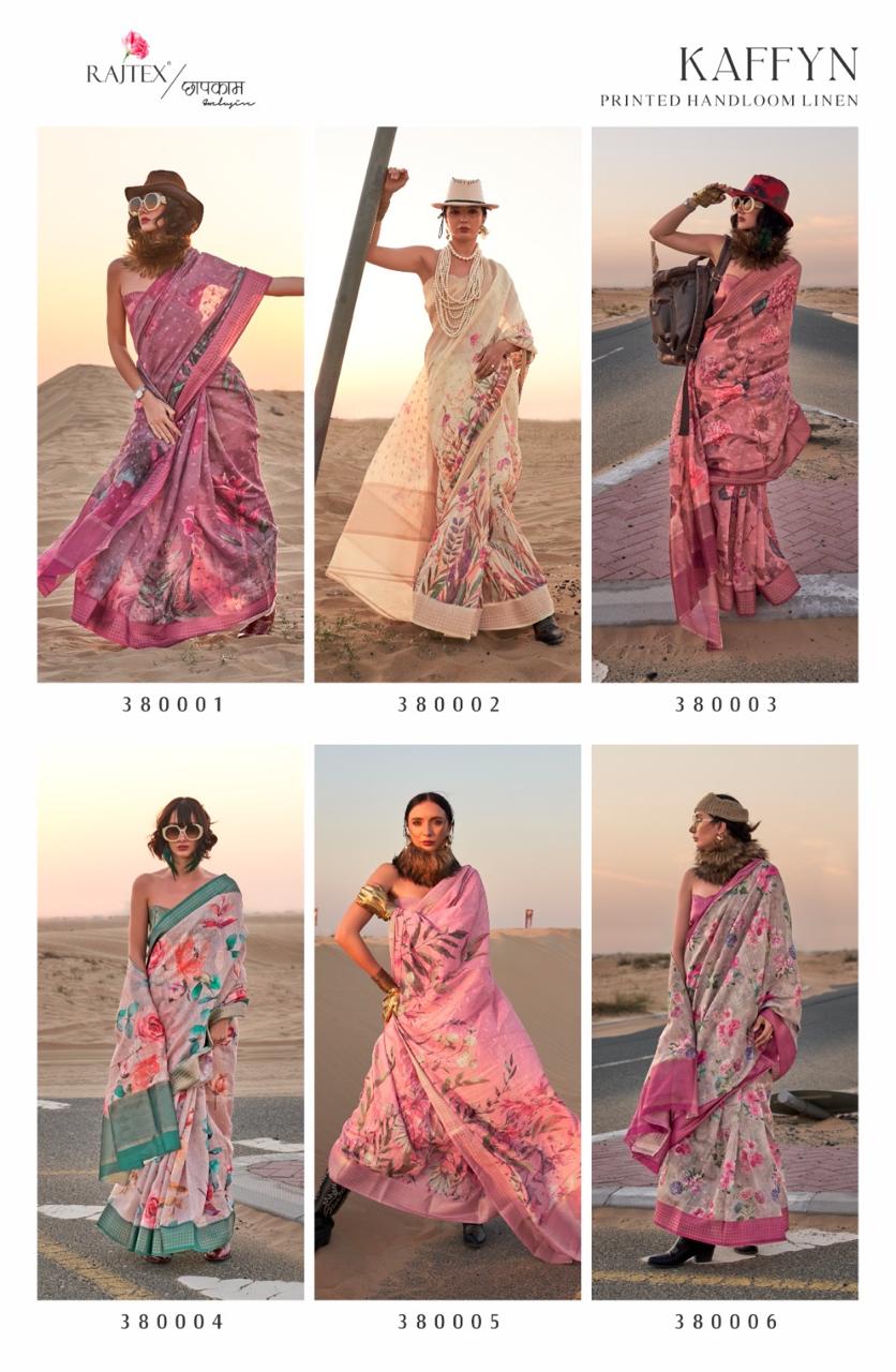 Kaffyn Rajtex Linen Sarees Wholesaler India