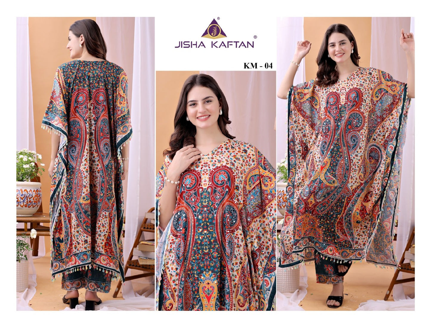 Kaftan Style 2005 Jelite Silk Co Ord Set Supplier India