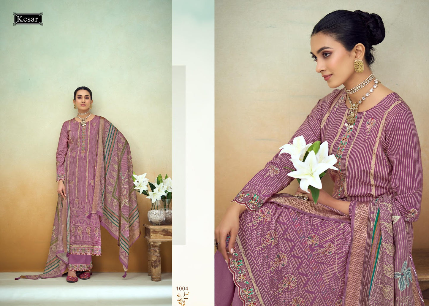 Kahaaniya Kesar Lawn Cotton Karachi Salwar Suits Wholesale