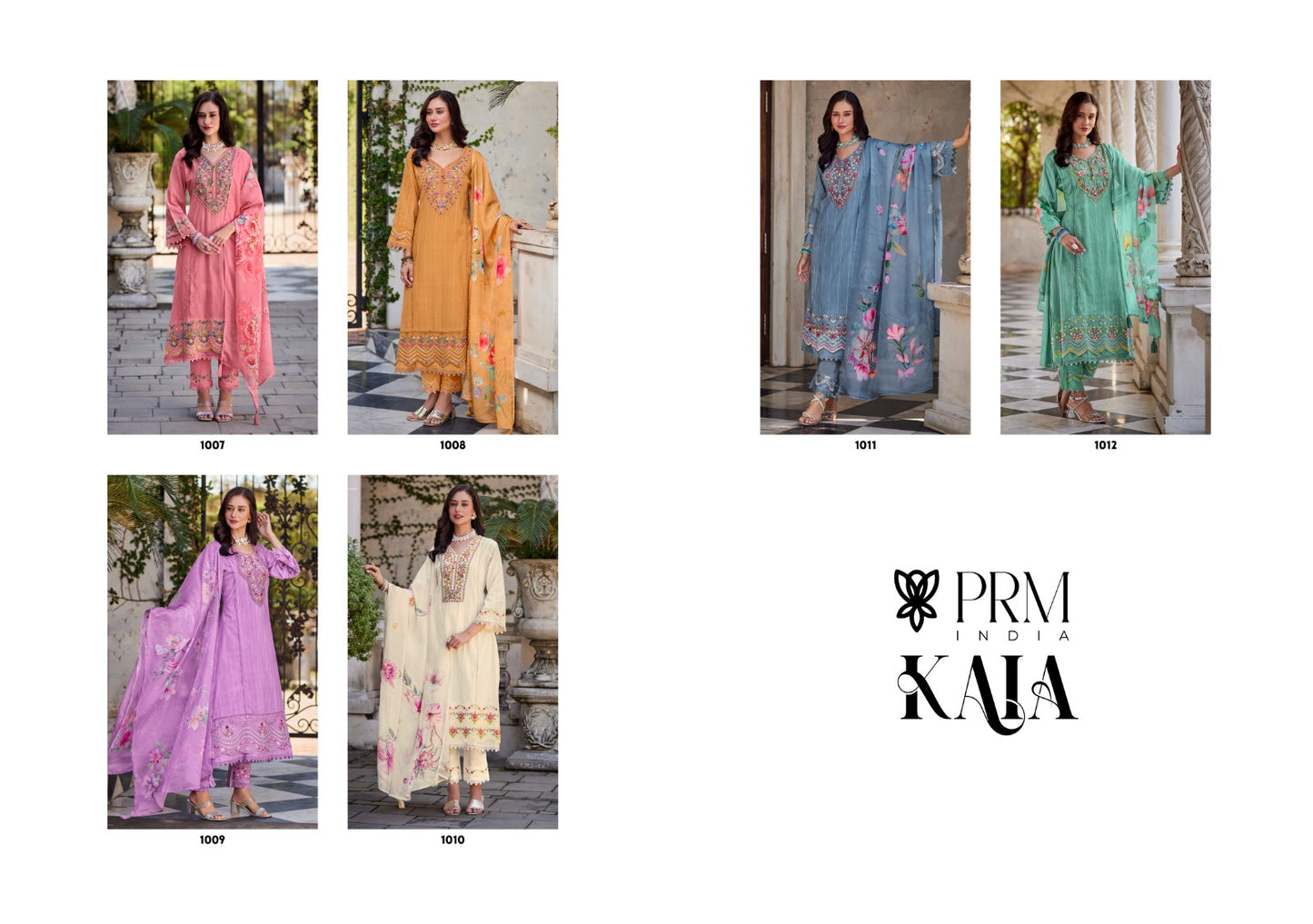 Kaia Prm India Pure Cotton Readymade Pant Style Suits Wholesale