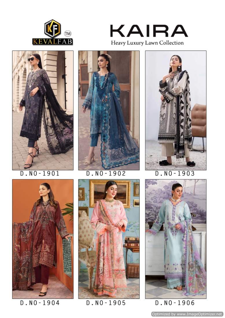 Kaira Vol 19 Keval Fab Lawn Cotton Karachi Salwar Suits