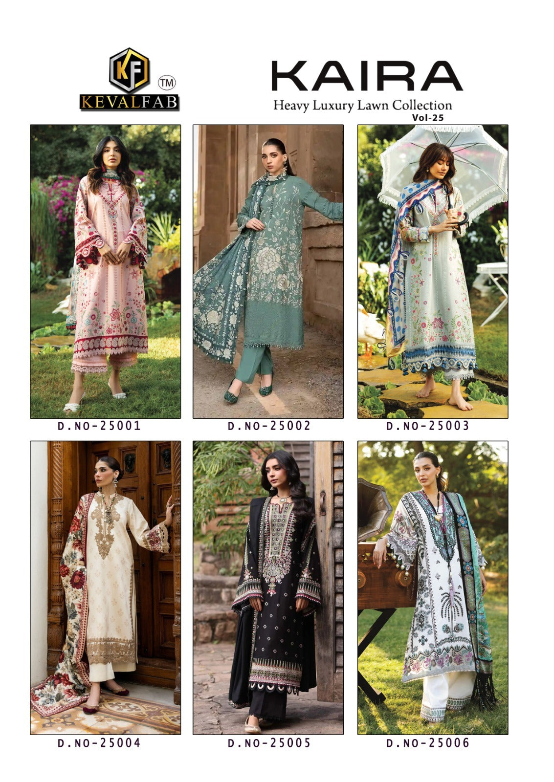 Kaira Vol 25 Keval Fab Lawn Cotton Karachi Salwar Suits Wholesaler India