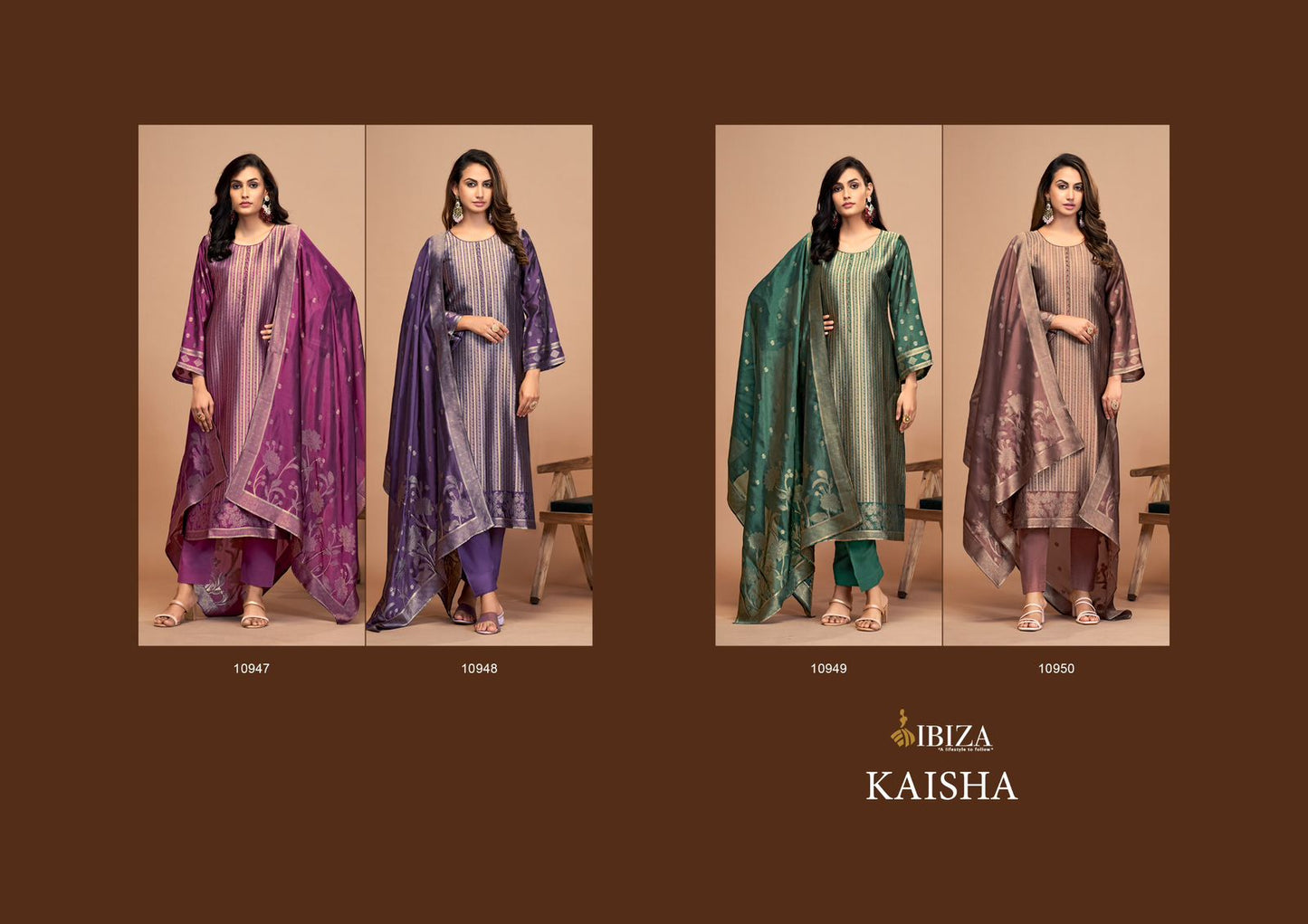 Kaisha Ibiza Banglori Silk Pant Style Suits Wholesale Rate