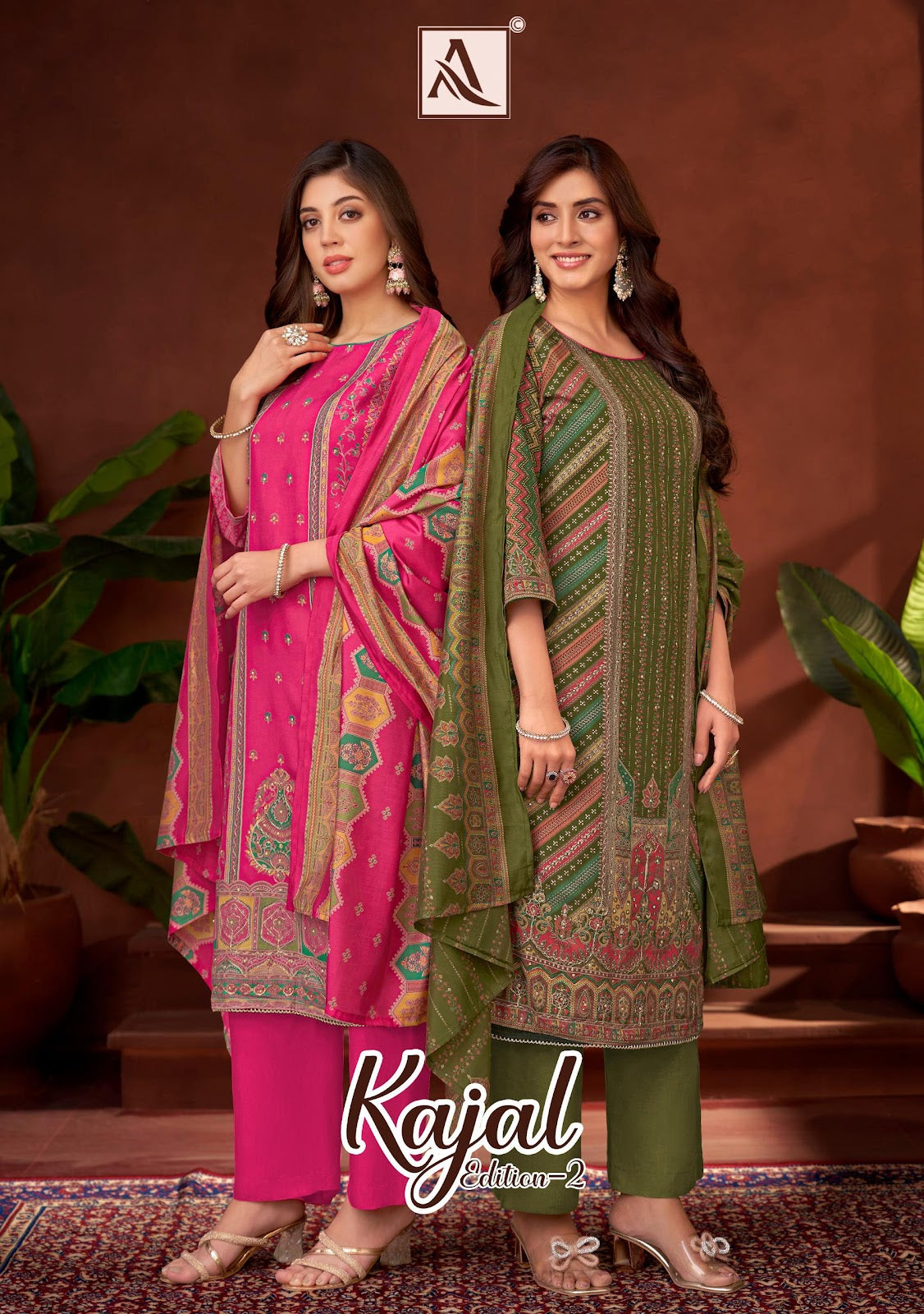 Kajal Edition 2 Alok Viscose Rayon Pant Style Suits Manufacturer