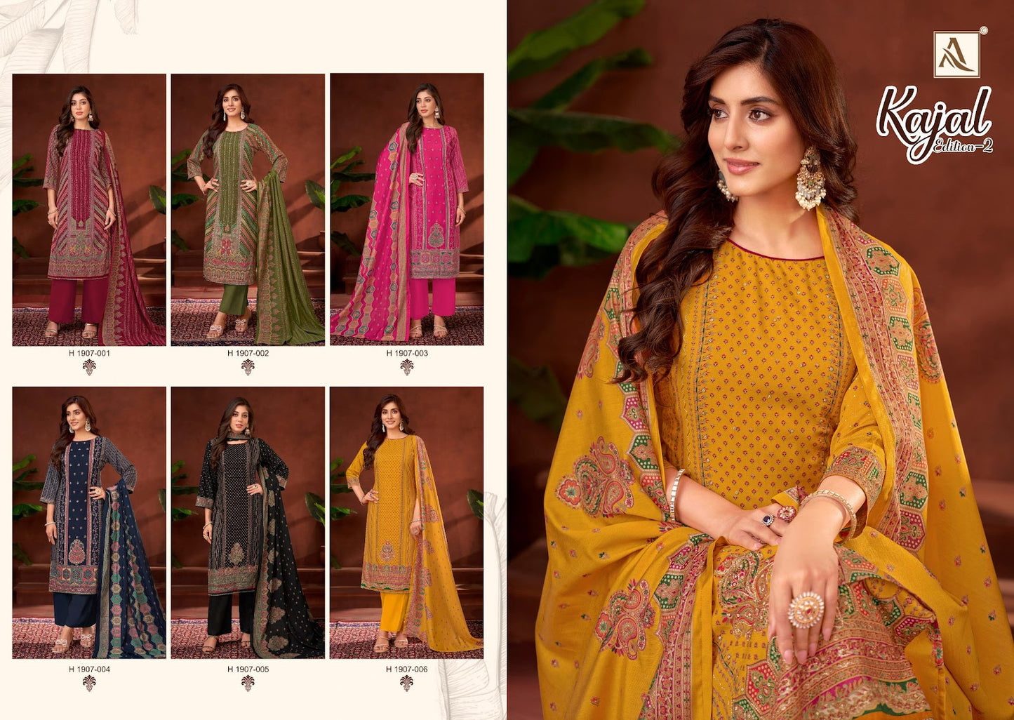Kajal Edition 2 Alok Viscose Rayon Pant Style Suits Manufacturer