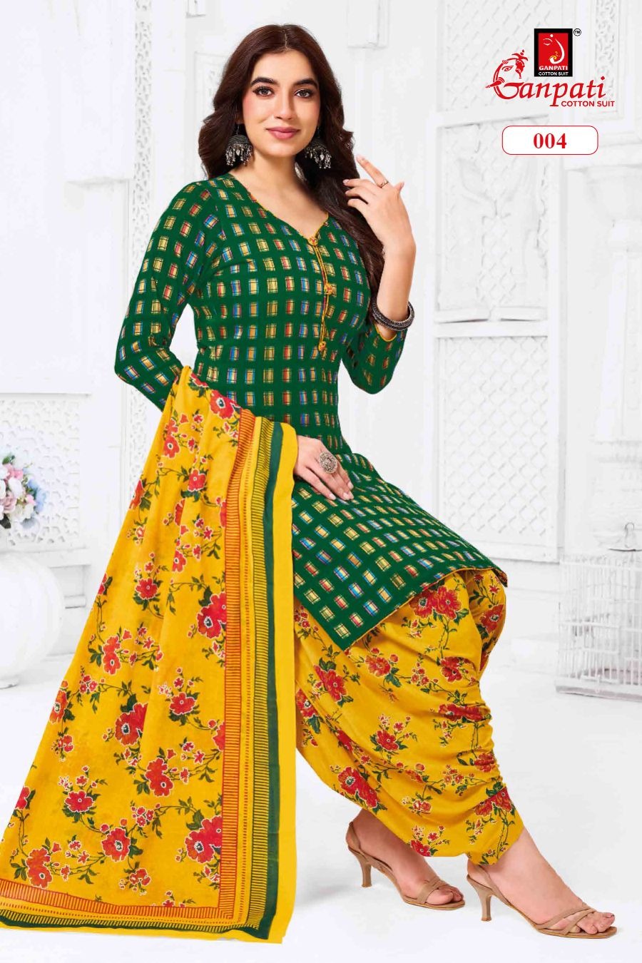 Kaju Katli Vol 1 Ganpati Readymade Cotton Patiyala Suits Wholesale