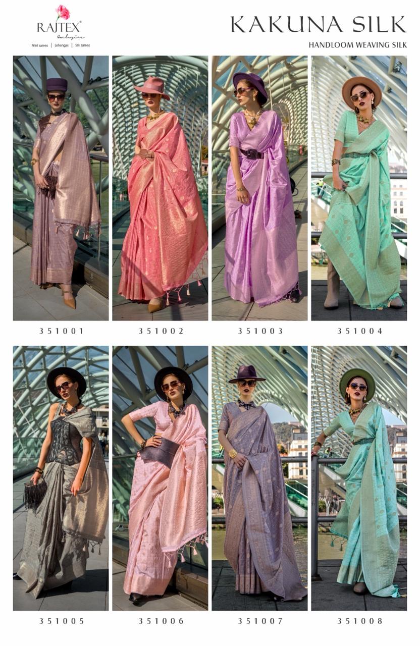 Kakuna Silk Rajtex Handloom Weaving Sarees Exporter Gujarat